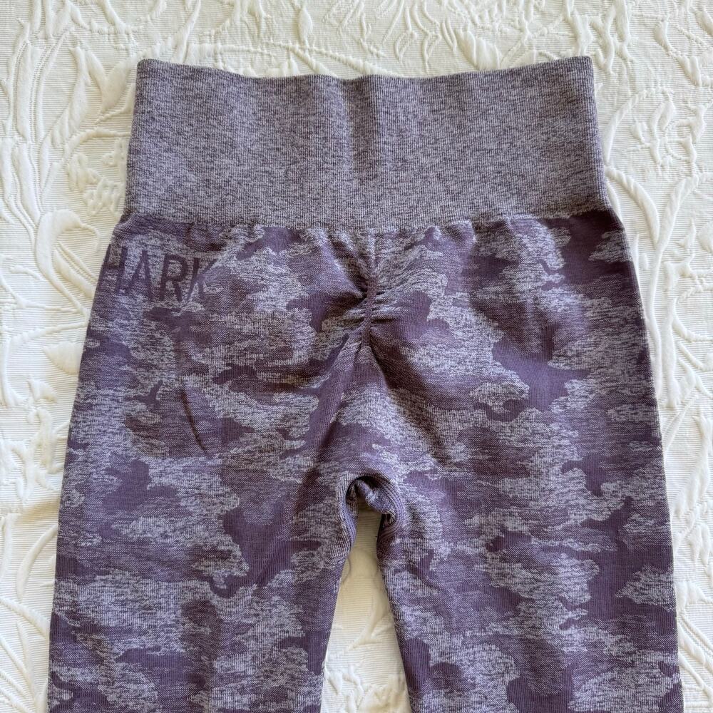 Gymshark Camo Seamless Purple Grey High Waisted Leggings Size Small - Picture 4 of 7